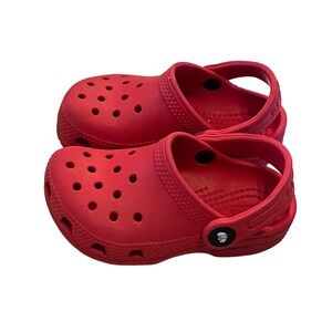 Crocs Toddler C7 Red EUC